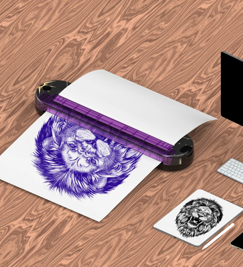 Изготовленная на заказ машина передачи татуировки и коробка упаковки