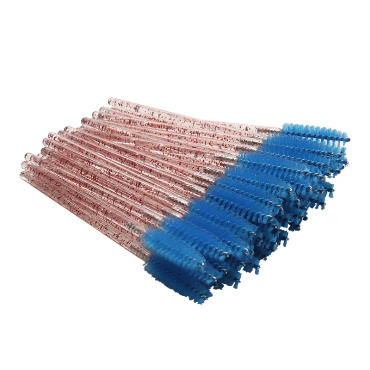 Wholesale ty  50pcs Plastic Pink Disposable Mascara Wands Eyelash Extension Makeup Brush eyelash brush