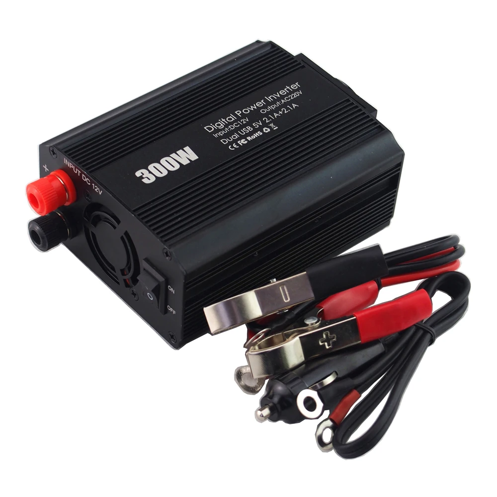300W Power inverter china DC 12V to AC 110V 220V Modified Sine Wave For AC Outlet And USB Type A