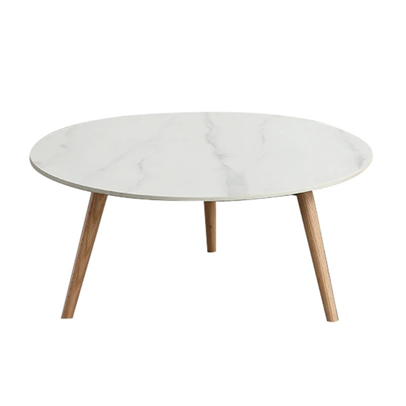 Living Room Furniture Design Luxury Big Coffee Tables and End Tables Round Coffee Side Table Fancy Hot Sell Oak New Modern