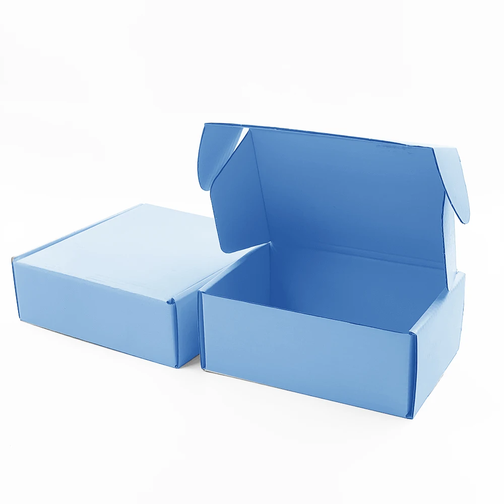 Custom Corrugated Paper Ecommerce Postal Shipping Box Packing Delivery Adhesive Tear Strip Mailer Packaging Box With Custom Logo