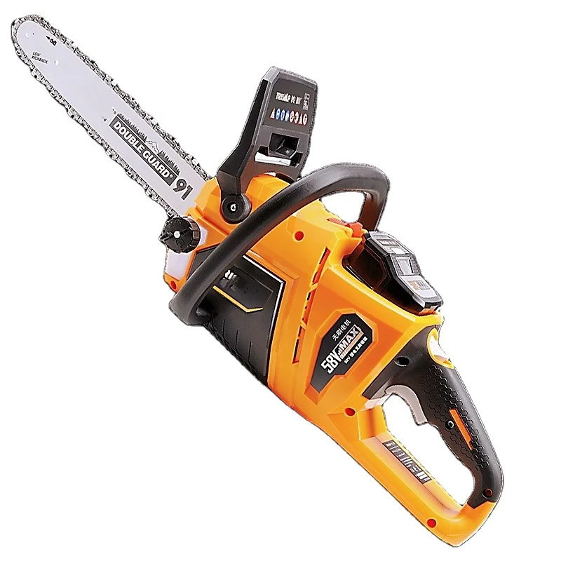 Amazon Top Sale Chainsaw 58v Logging Portable Power Lithium Mini Electric Chain Saw Machine