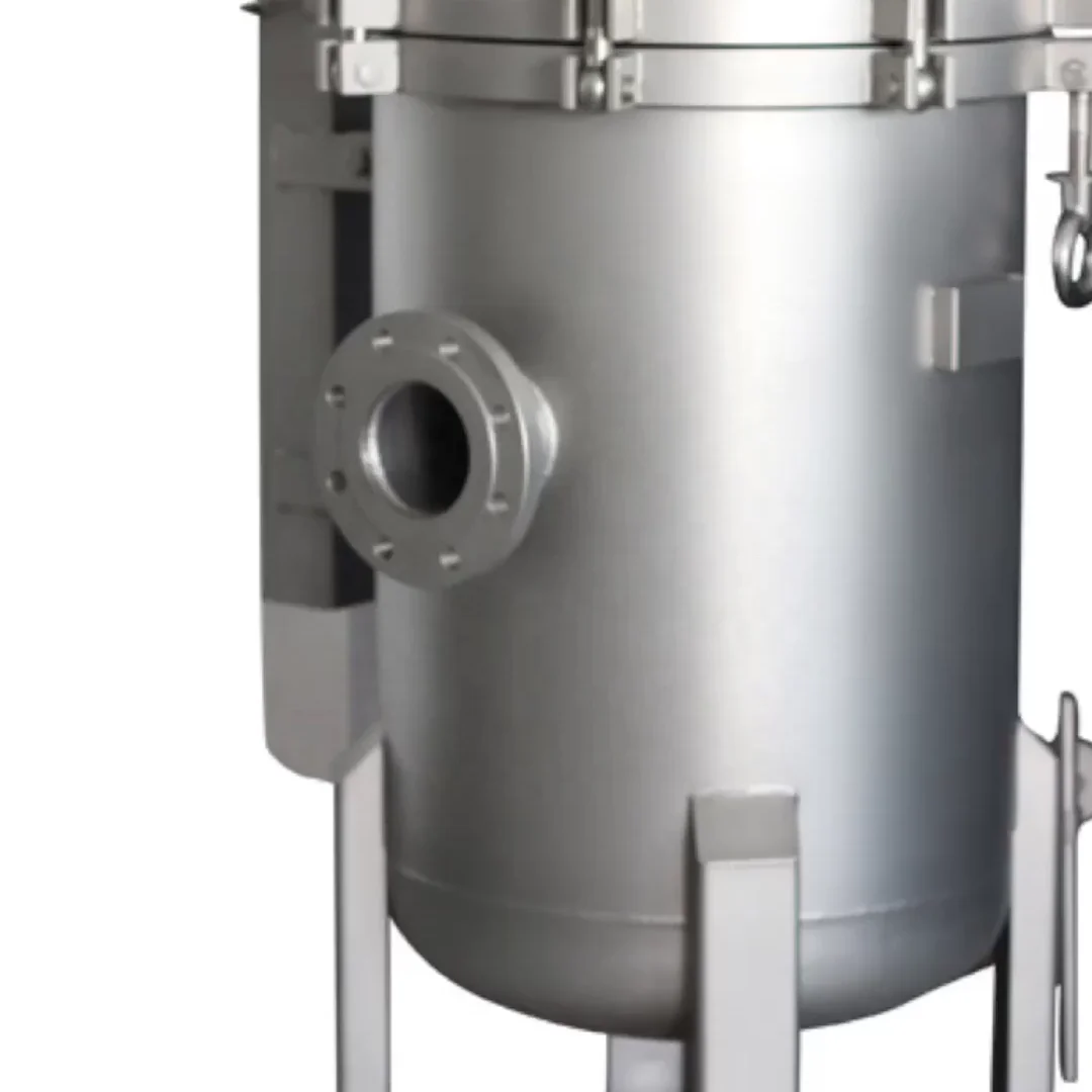 Use for Strong Alkali Acids Corrosive Liquids Filtration 316L Material Stainless 7'*16' Three-core Bag Filter Housing