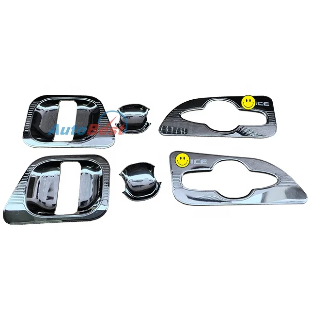 ABS CHROME DOOR HOUSING DOOR BOWL DOOR HANDLE COVER  FOR TOYOTA HIACE 2019 KDH300 ACCESSORIES