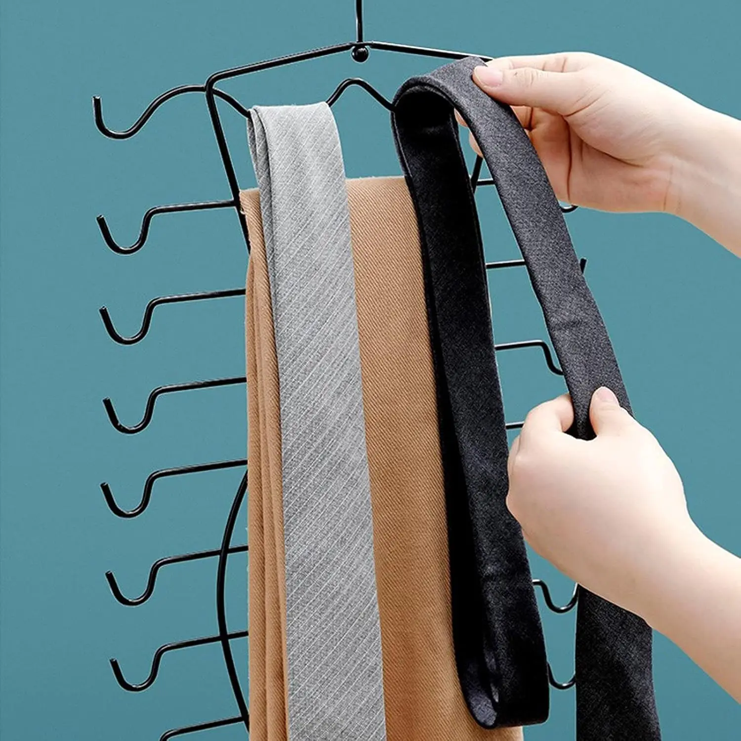 Coat Racks Metal Folding Coat Racks 17 Inch Bra Saving Space Organizer Suitable for Swimwear, Hanging Belts, Scarf