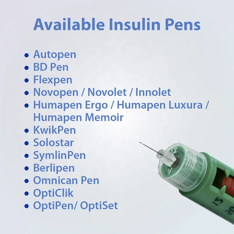 
Disposable Micro Fine Insulin Pen Needles 31g 5mm for Insulin Syringe Pen 100 pcs of box 