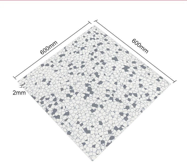Modern Industrial Design Clean Room Conductive PVC Floor Tile 600*600mm Anti-Static Waterproof for Hospital Data Center Workshop