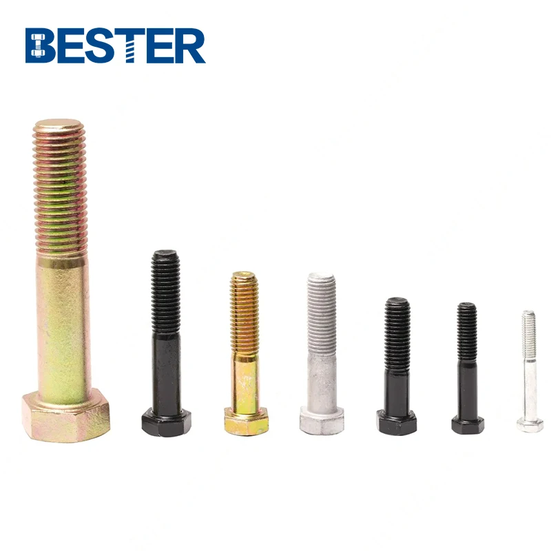 China Factory ANSI ASME B18.2.1 Hex Bolt Grade 2 5 8 A10 Inch carbon steel Hexagon Bolt and Nuts Extra Long Hex cap Bolt and nut