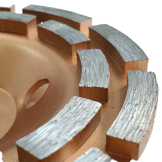 
Attractive Price New Type Khaki 125mm Cold Press Diamond Cup Wheel 