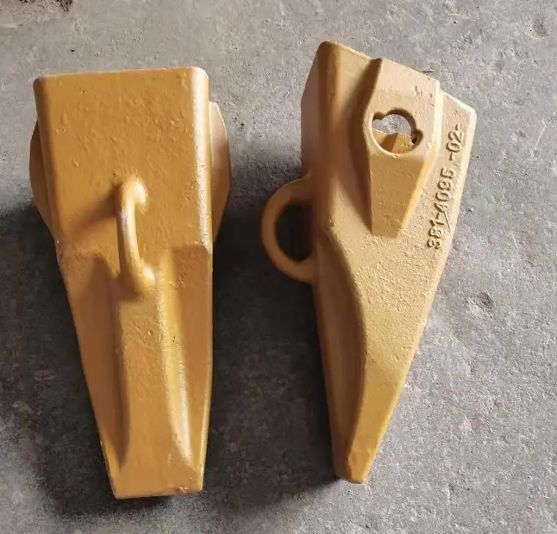 CAT390 Excavator Bucket Tiger Teeth 381-4095 Forged Tooth Point Sharp Rock Teeth Pin Tip Price Excavator Rock Bucket Teeth