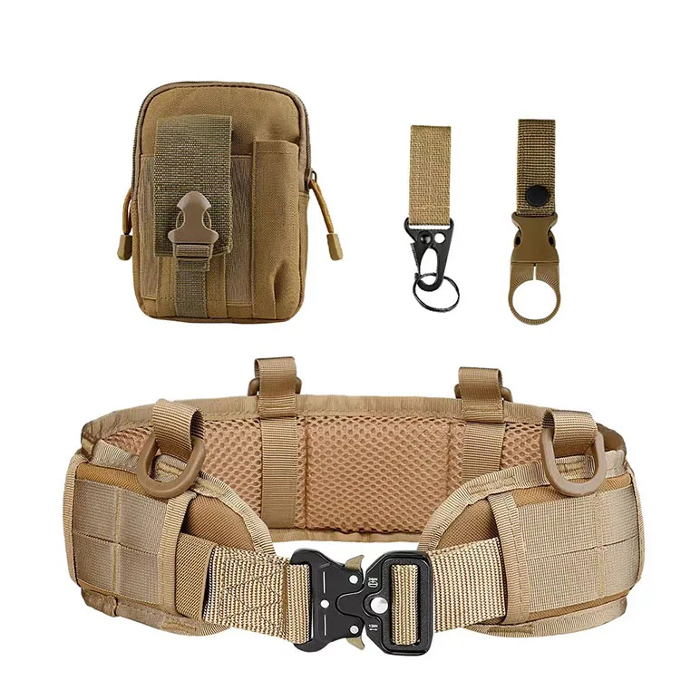 Wholesale Multi-Functional Tactical Belt Sets Quick Release Alloy Buckle Nylon Belt Set