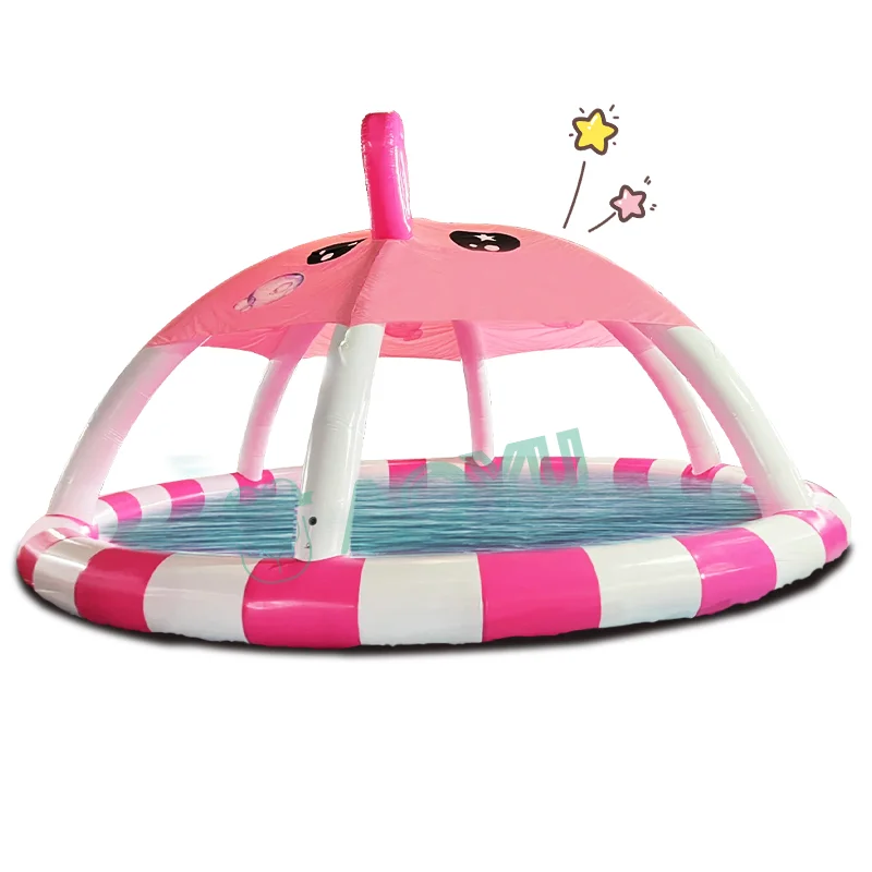 AOYU Portable Inflatable Swimming Pools Water Park For Kids Sport Large  On The Ground  Play Center Base