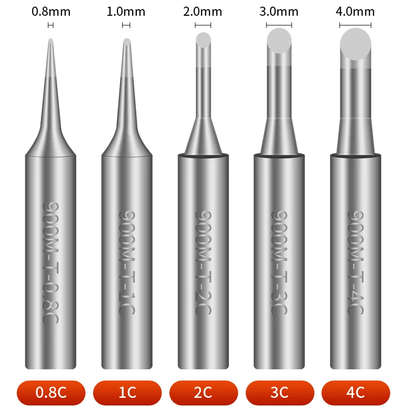Wholesale Factory price 900M Series 900M-0.8C/1C/2C/3C/4C Lead-free Soldering Iron Tips Used In 936/937 Soldering Station