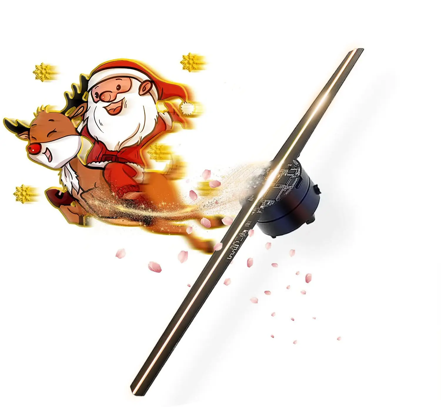 65cm Style Hologram LED Display 3D Holographic Fan for Advertisinghologram fan 3d holographic display