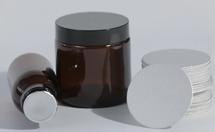 Customized printing logo induction seal liner gasket for plastic bottles containers jars lid