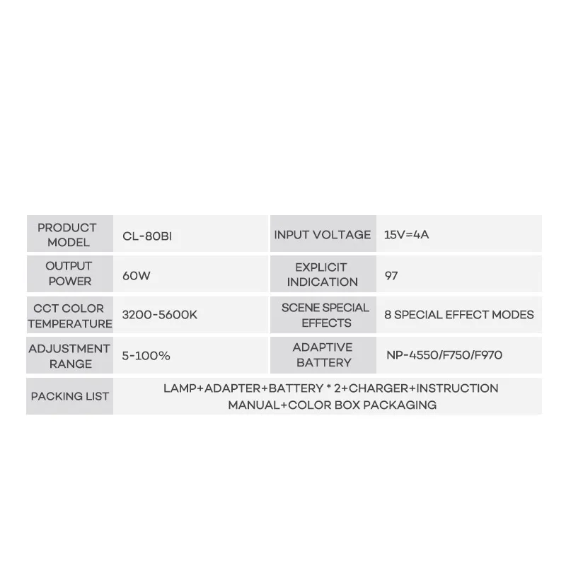 Handheld Studio video camera spotlight Video Light For Professional Studio Photography