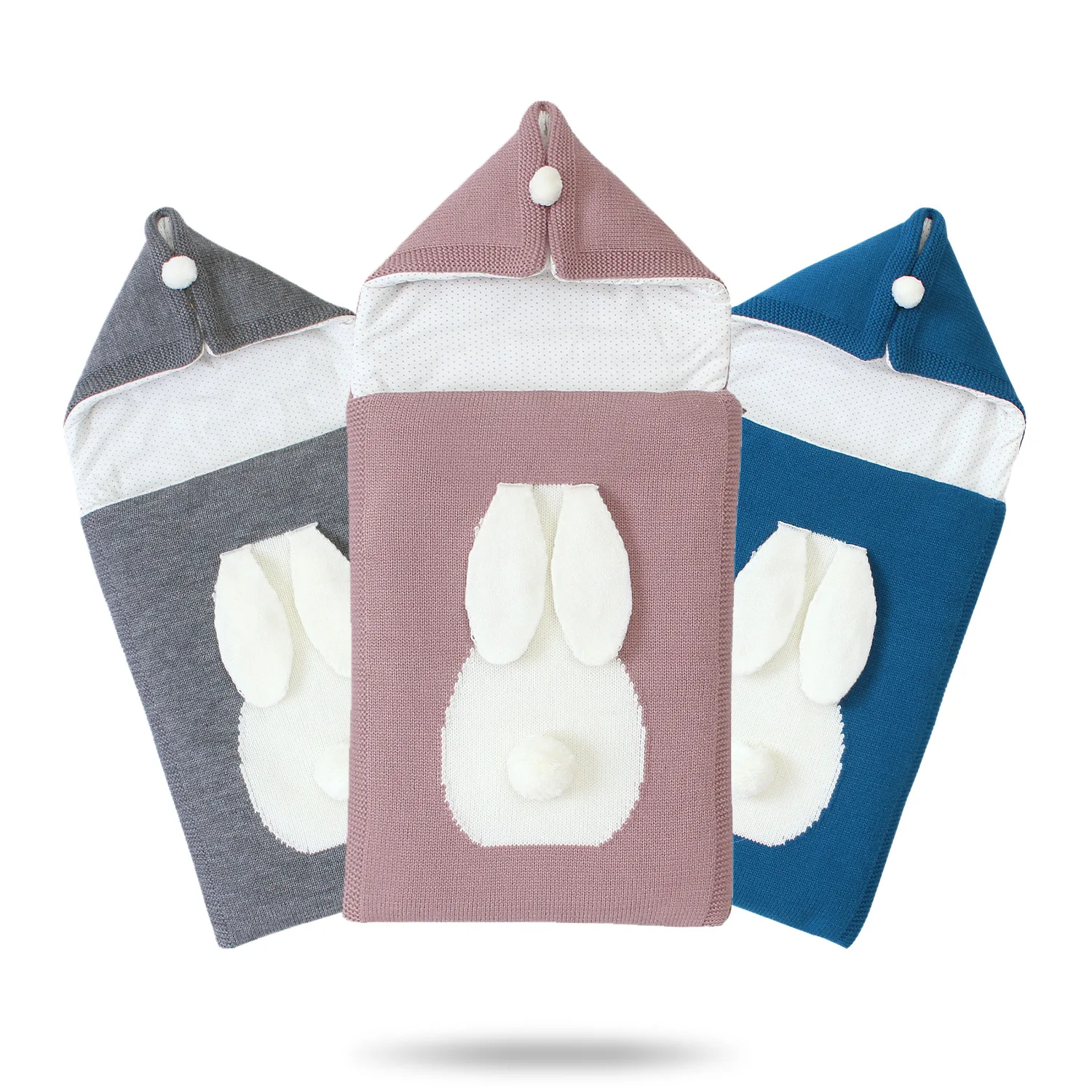 
Soft cute bunny baby baby sleeping bag with extra thick zipper is kicked by Lazada amazon hot style 