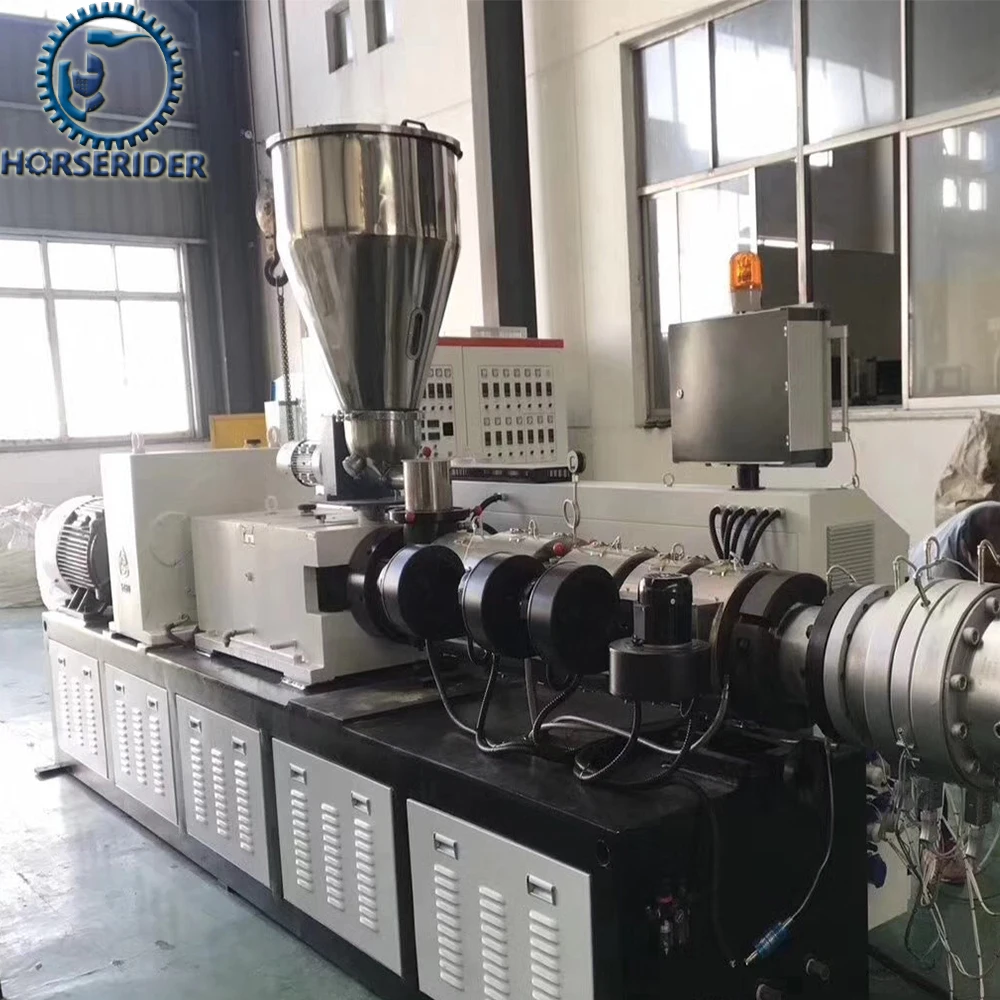 New design SJSZ serizes 45/51/55/65/80/92 double screw plastic conical extruder