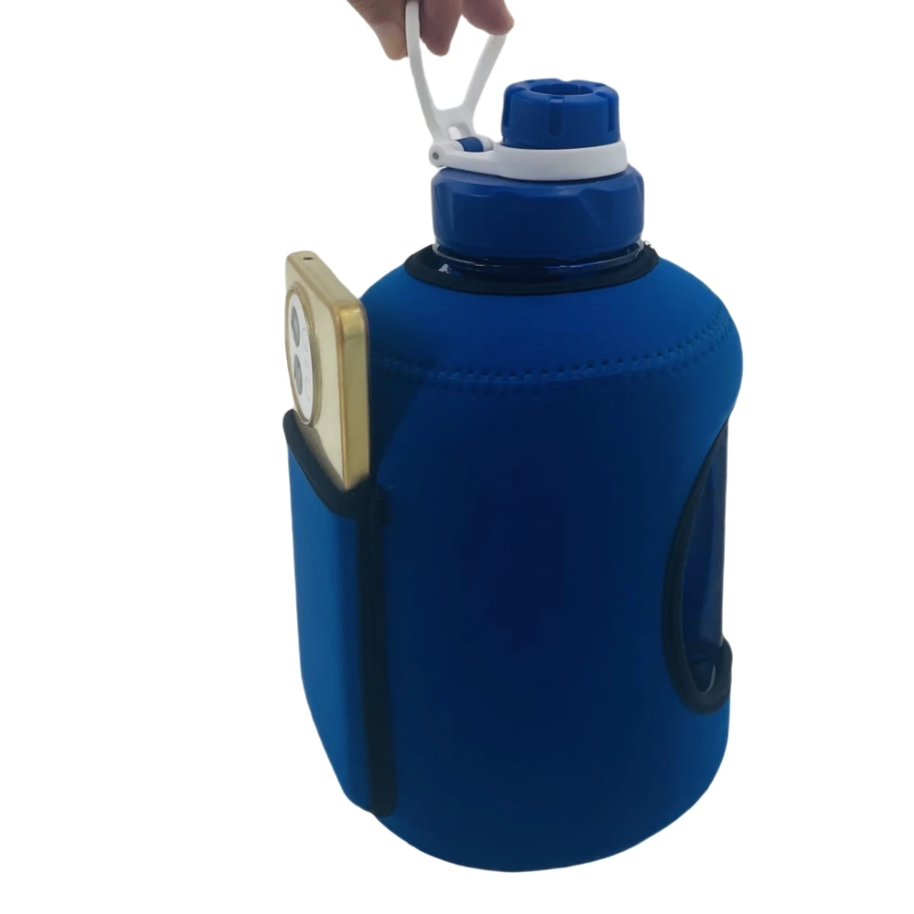 Water Bottle with Storage Sleeve Large Neoprene Cooler Sleeve