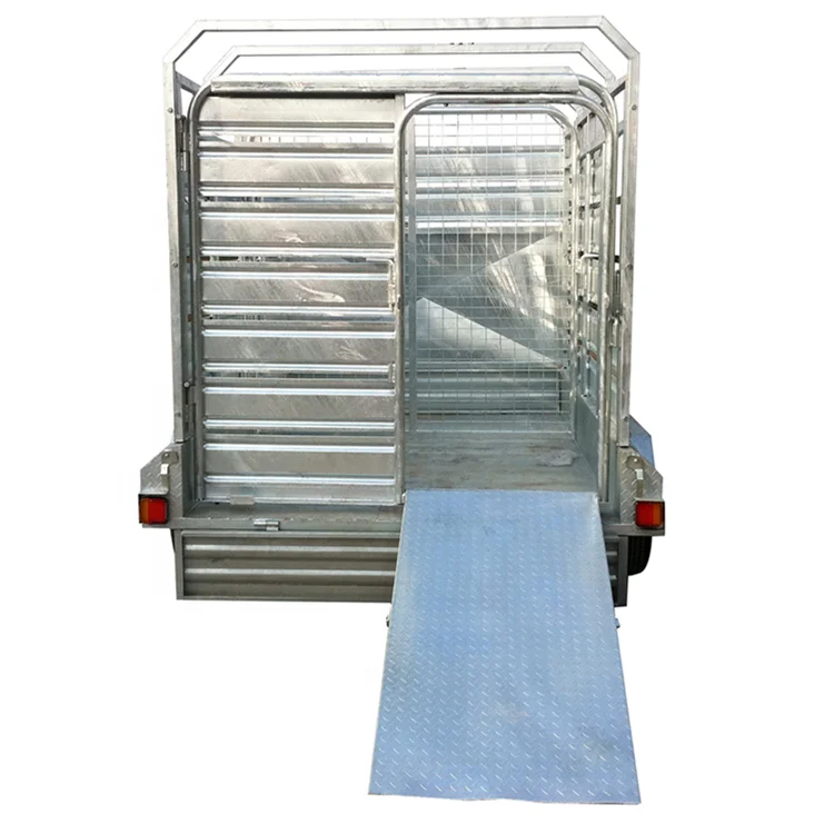 10x6 cattle crate stock trailer with long ramp