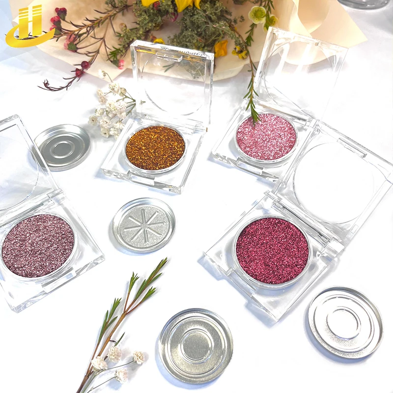 Empty Makeup Packaging For Cosmetic Palette Eyeshadow  Aluminum Godets Tin Pan 4 Pan Empty Eyeshadow Palette