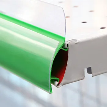 Подгонянная пластиковая ПВХ Пластиковая полка ценник этикетки держатель данных полоса для супермаркета