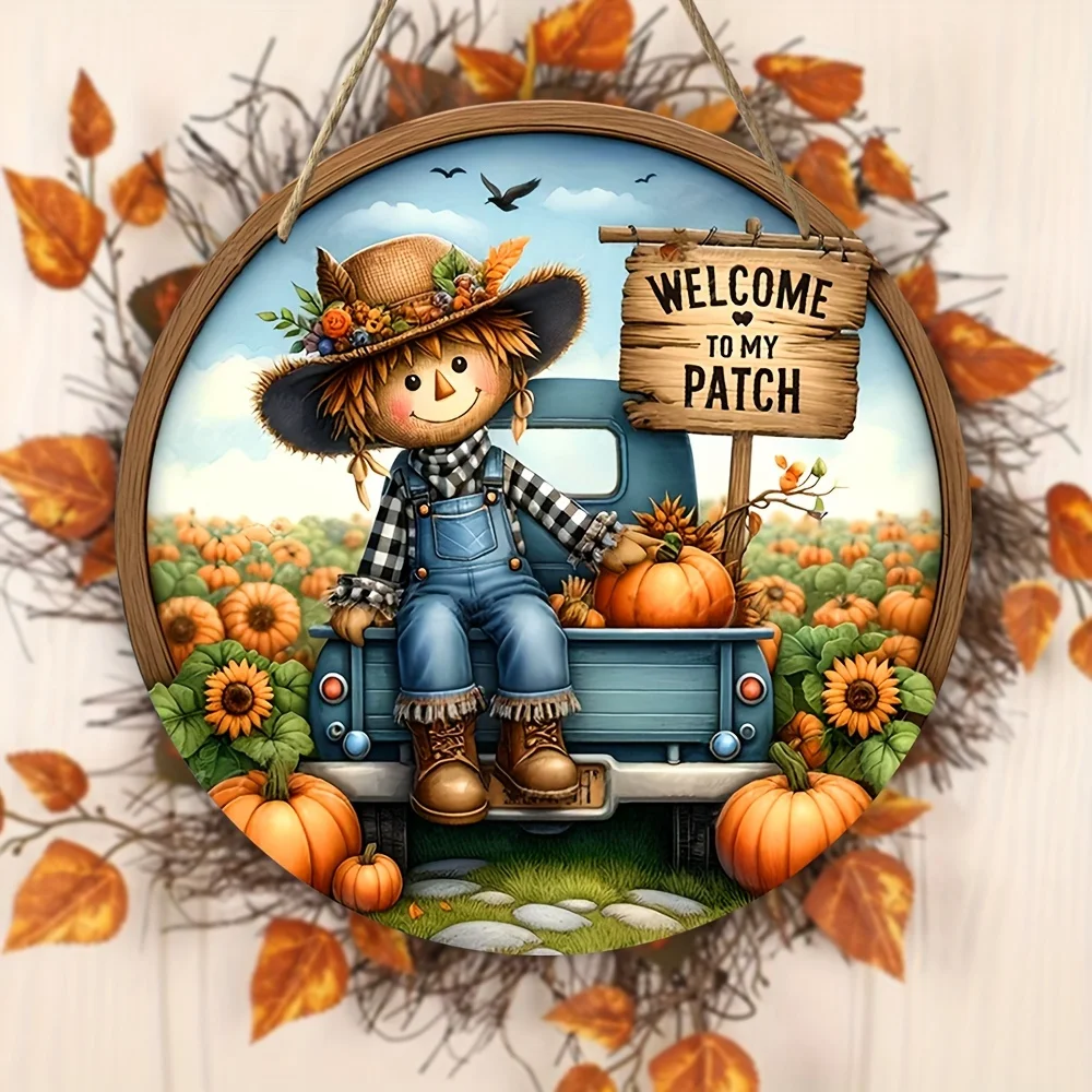 2024 new Rooster pattern slogan hanging sign  welcome  to pich