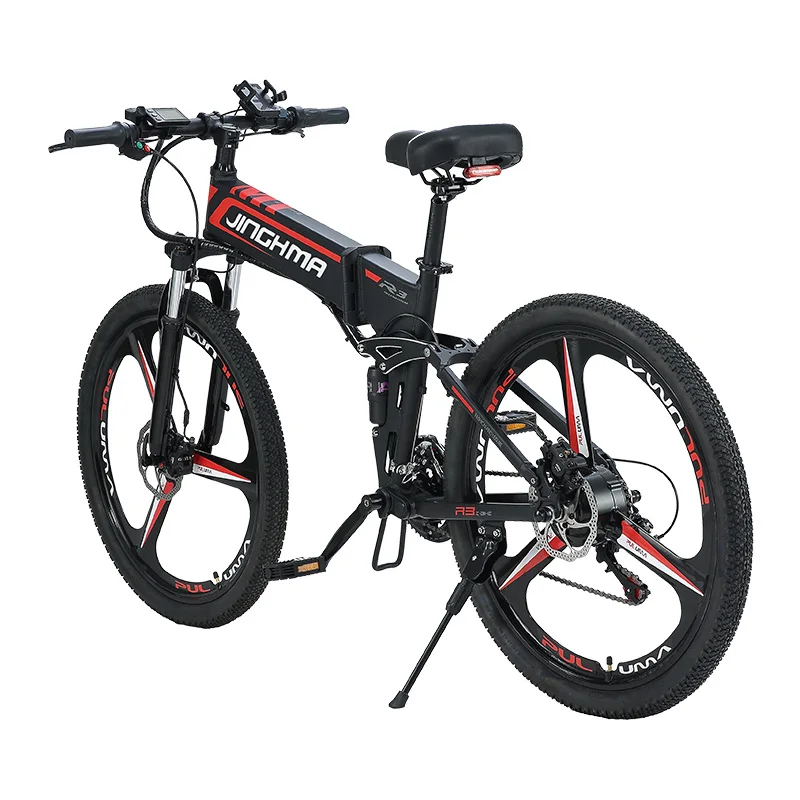 JINGHMA 350W10AH Competitive Price Popular Snow Beach E-Bike Foldable Electric Bike Mountain Bicycle
