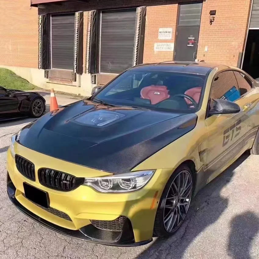 Капот двигателя в стиле IMP полупрозрачный чехол для машины аксессуары BMW M4 F82