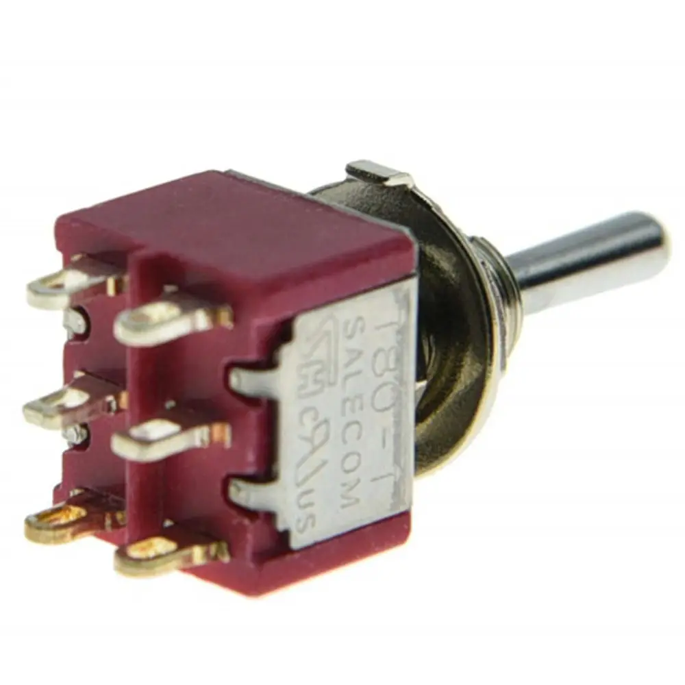 T8012a-sebq-h DPDT (on)-off-(on) Guitar Mini Toggle Switch