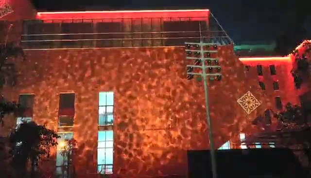 AMD6603 outdoor ip65 stage led 200w logo projector water flow effect light