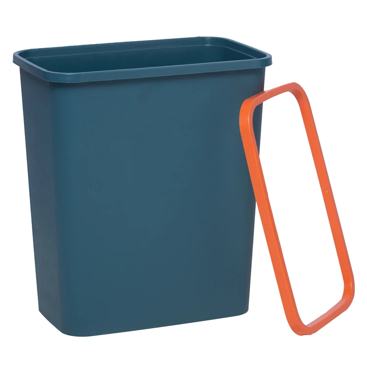 
All new square shape plastic dustbin with garbage bag fixer kitchen garbage can 