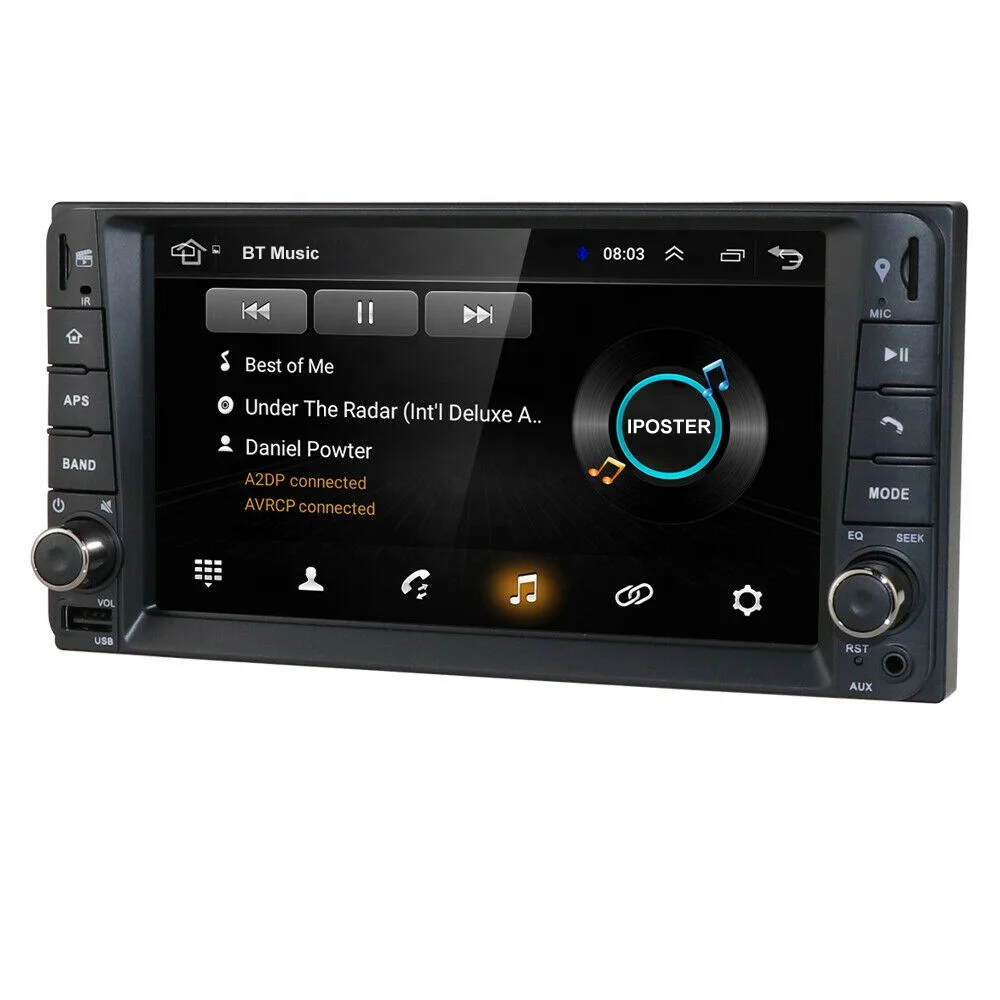 Поставка с завода 7 дюймов Android 10 0 автомобиль радио GPS Navi BT стерео для Toyota RAV4 Corolla Hilux 4 runner автомобильный