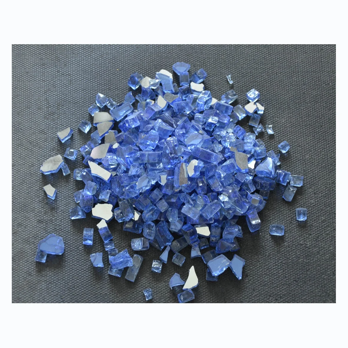 decorative black color seaglass crushed broken glass