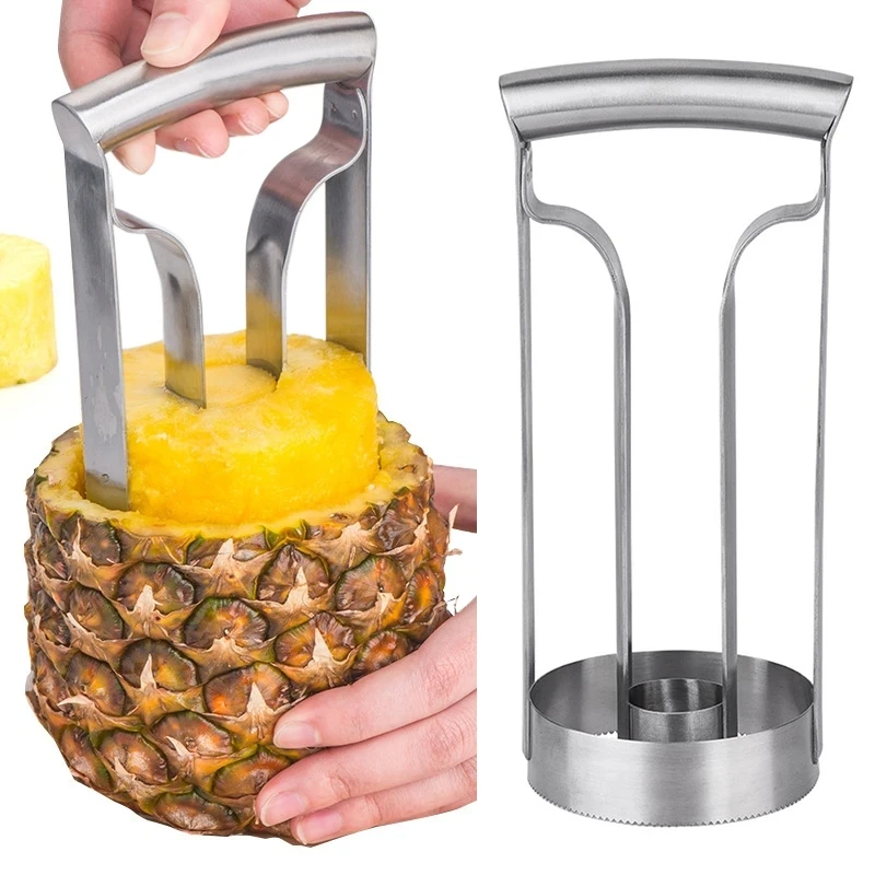 Pineapple Peeler Cutter Ananas Meat Extractor Cut Corer Remover Machine Stainless Steel Home Kitchen Knife Slicer Fruit Tools