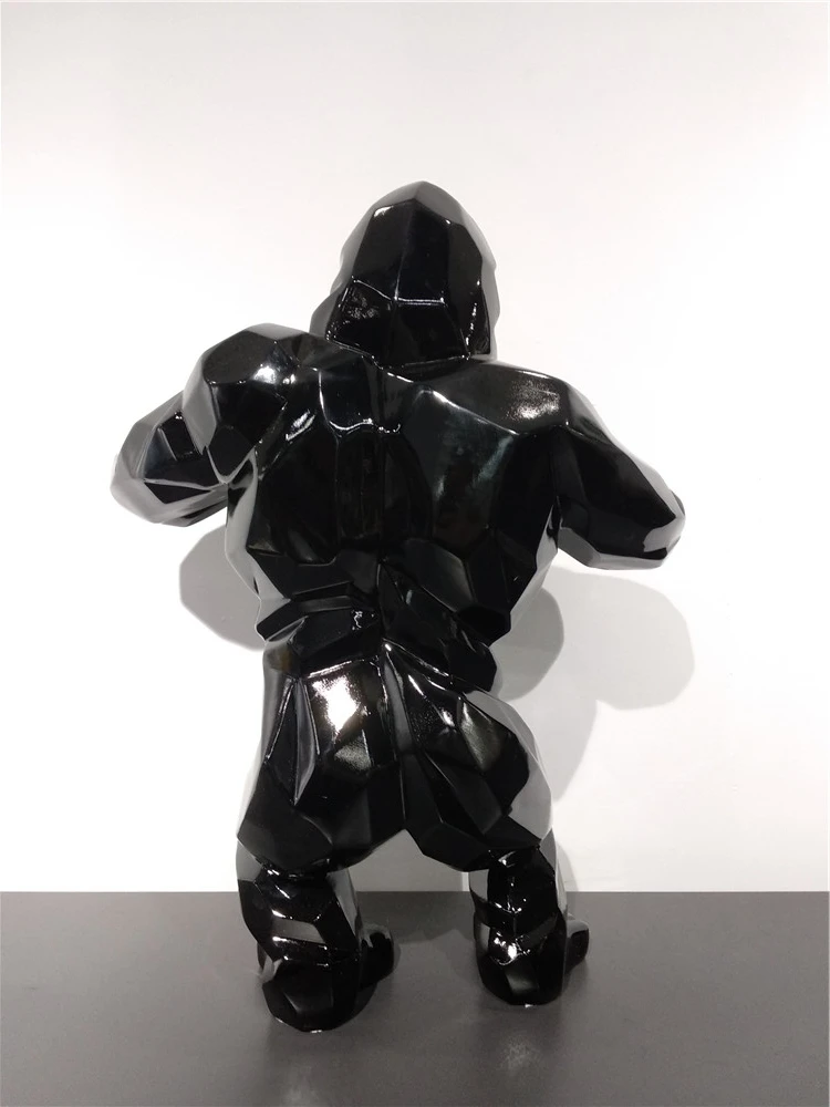 Большая статуя Gorilla уличное украшение скульптура в натуральную