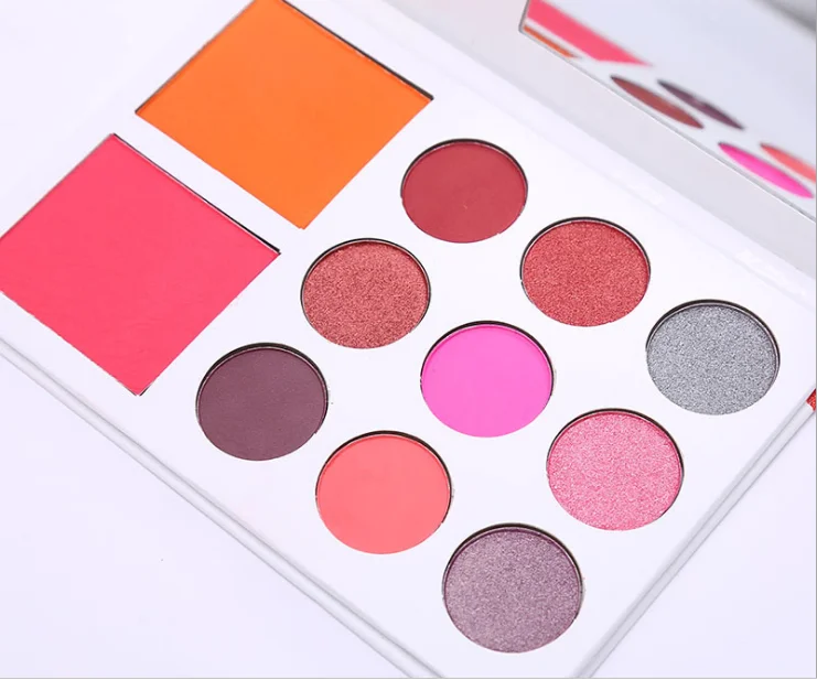 Popular  9 Colors Empty Eyeshadow Palette Custom Diy Eyeshadow Palette Private Label