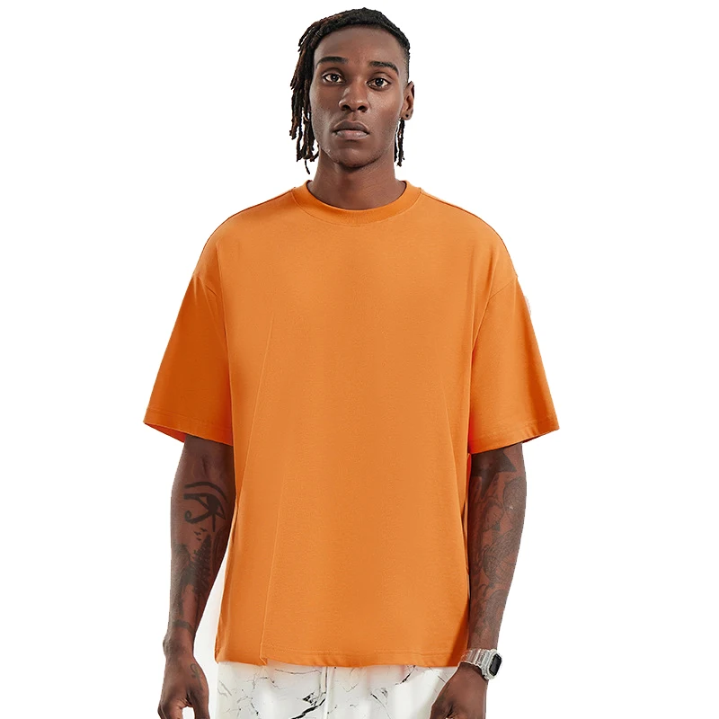 Fashion Street Style Plain Blank Printing 100% Cotton 200GSM Oversized T Shirt  Wholesale Custom OEM brand Tee Shirts for Men