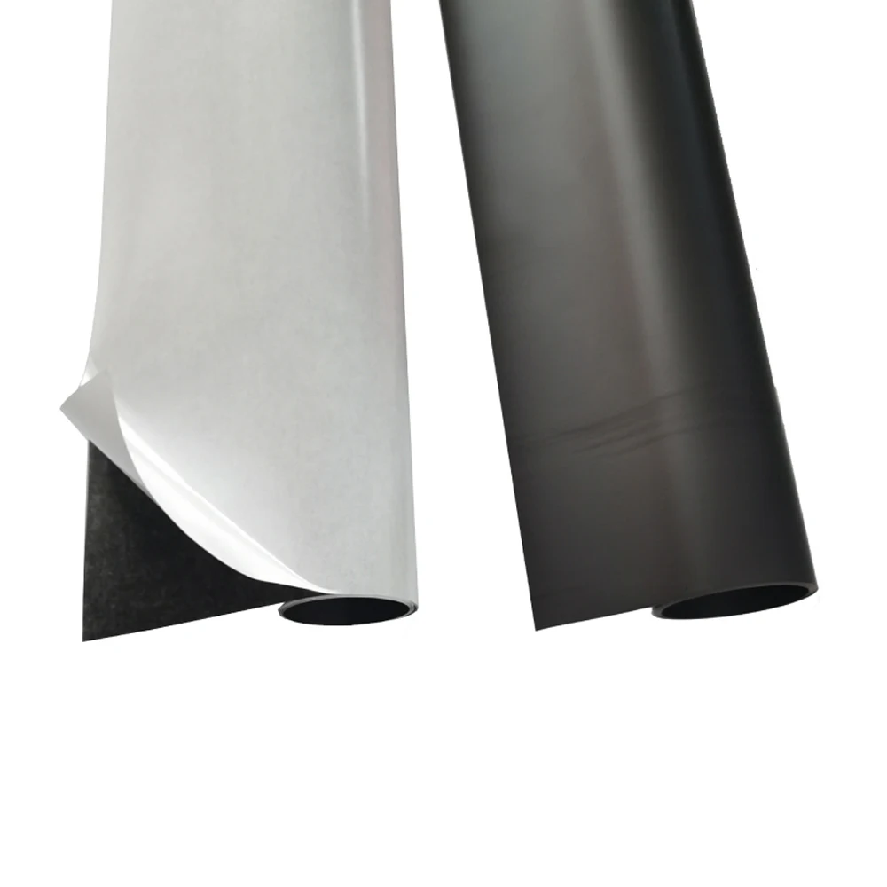 AMC High Quality Magnetic Flexible Rubber Isotropic Magnet Vinyl A4 Sheet Roll Strong 3M Tape Adhesive Magnets rubber magnet