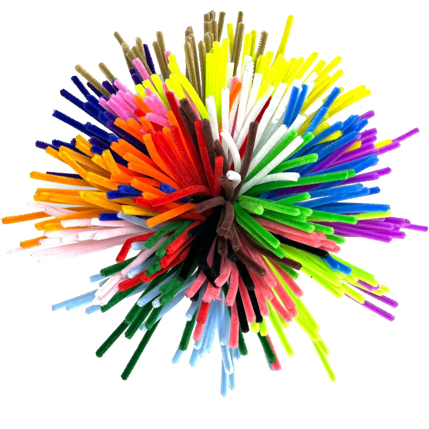 Multiple Colors Pipe Cleaners craft chenille stems 100 Pieces Chenille Stems fuzzy wire pipe cleaner new color stems chenille
