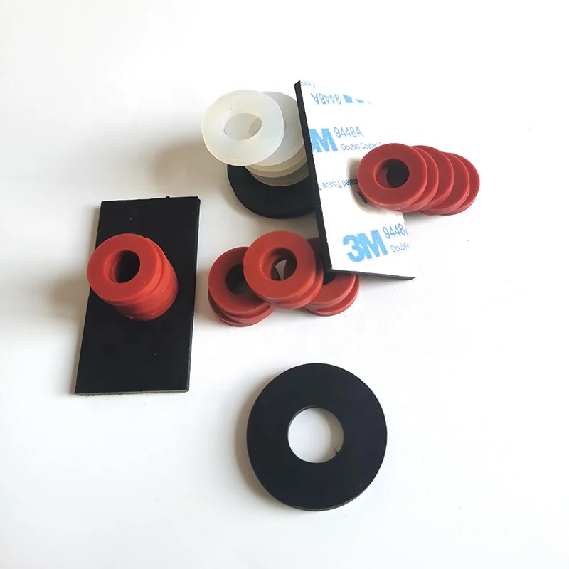 OEM ODM Rubber Round Flat Gasket Oring Rectangular Spacer Silicon Flat Washer Flange gaskets for screw shock absorbers