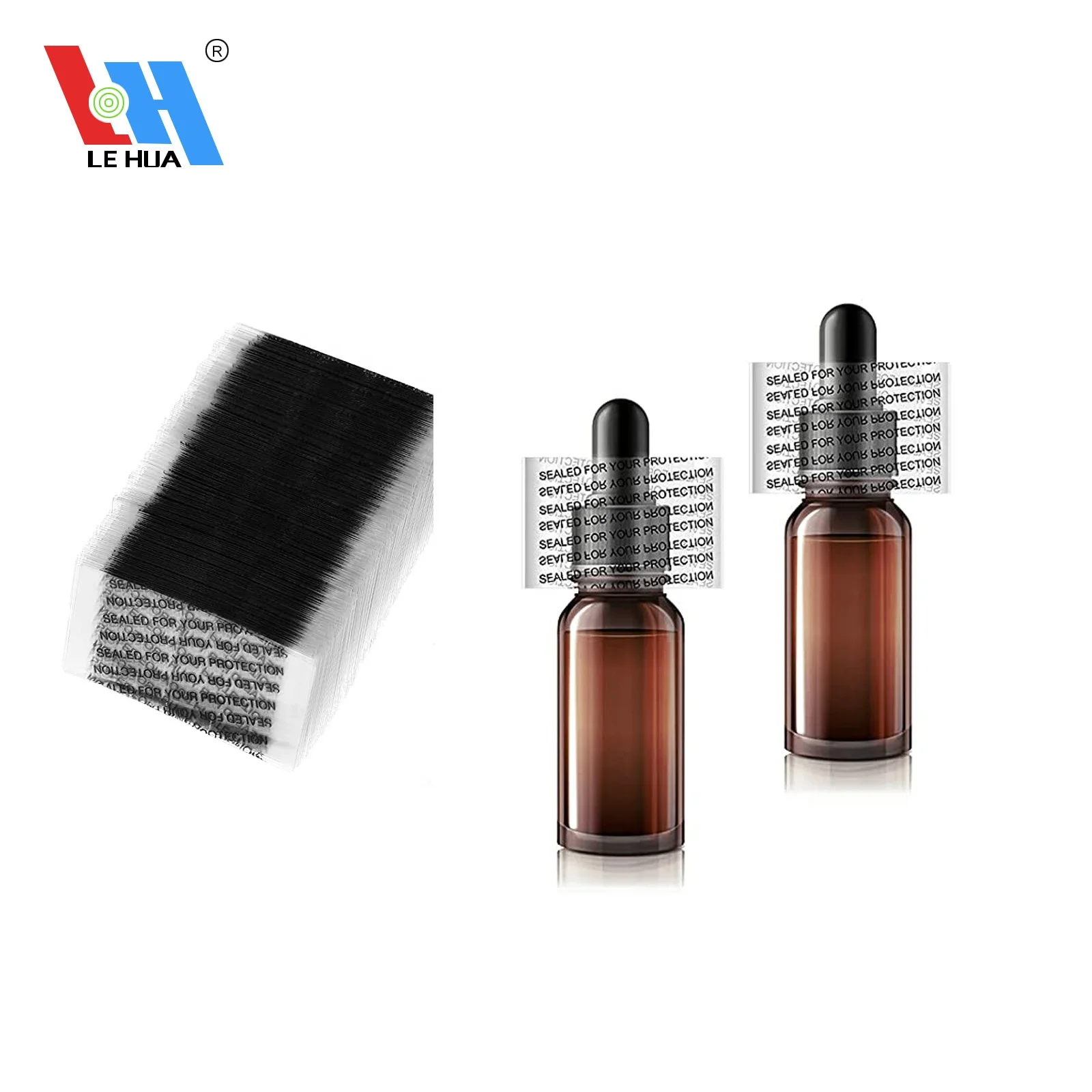 Custom Size Clear PVC Heat Shrink Sleeve Bands/ Perforated Shrink Bands for Cosmetic Jars Bottles Caps