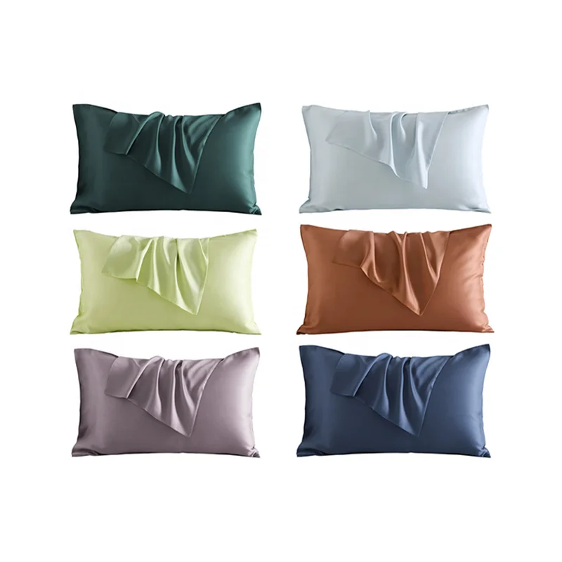 Роскошная качественная наволочка из натурального 100% тутового шелкопряда с молнией на заказ разноцветные наволочки для кровати