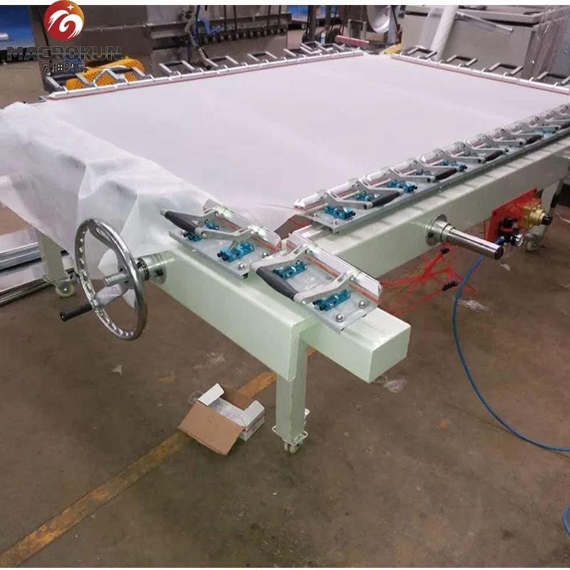Manual silk screen stretching machine for screen printing