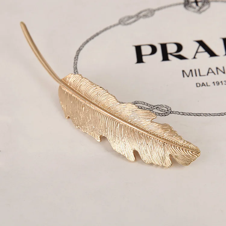 six pcs pack Factory direct sales A leaf ladies hair clips