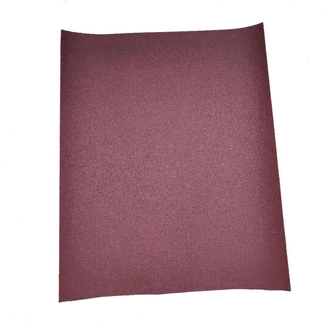 9'x11' aluminum oxide abrasive paper grit 600 maroon red sanding paper 230x280mm emery paper