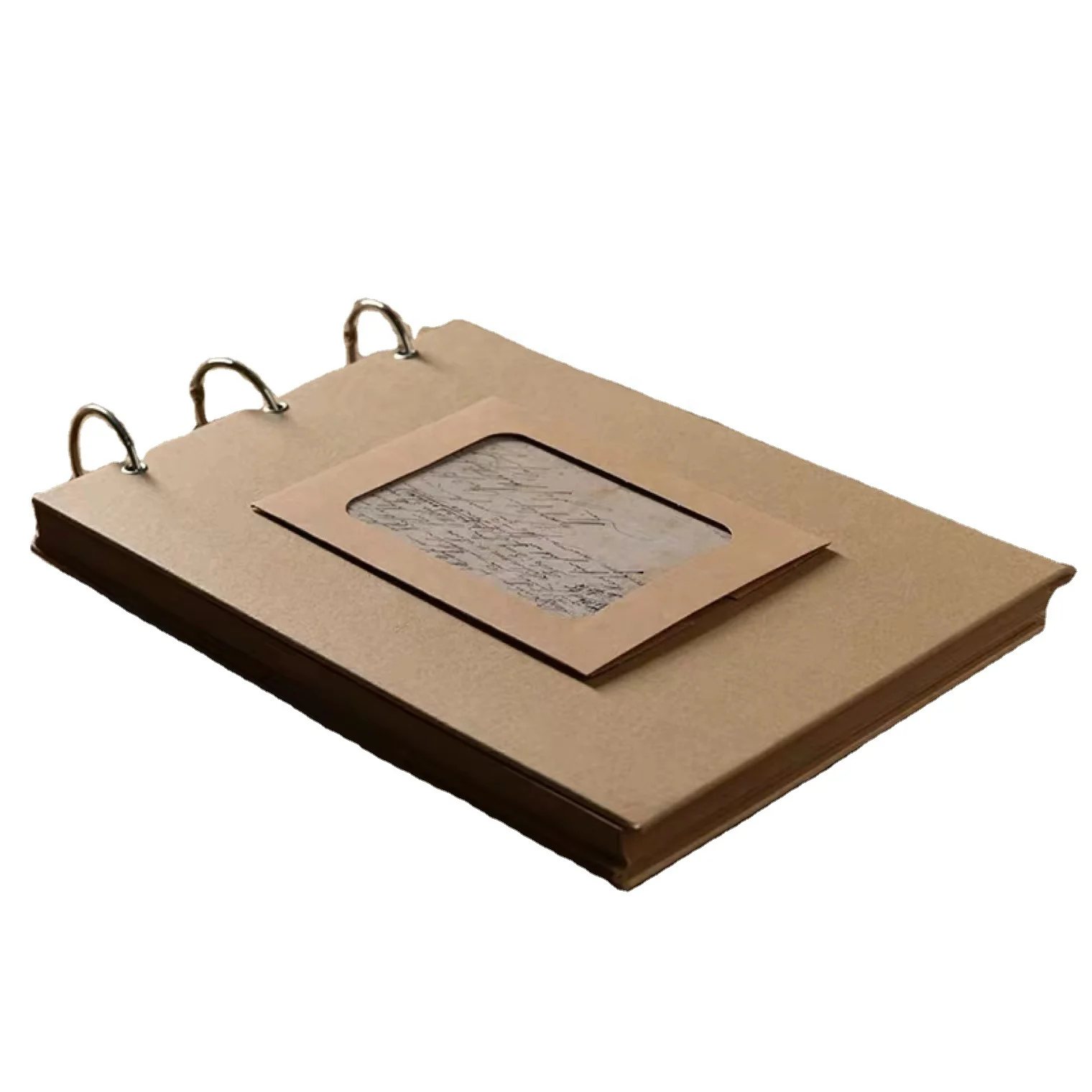 Sprial Photo Book Baby Album DIY Scrapbook Wedding Kraft Scrap Book Photo Albums Hardcover For Spiral Notebook Paper