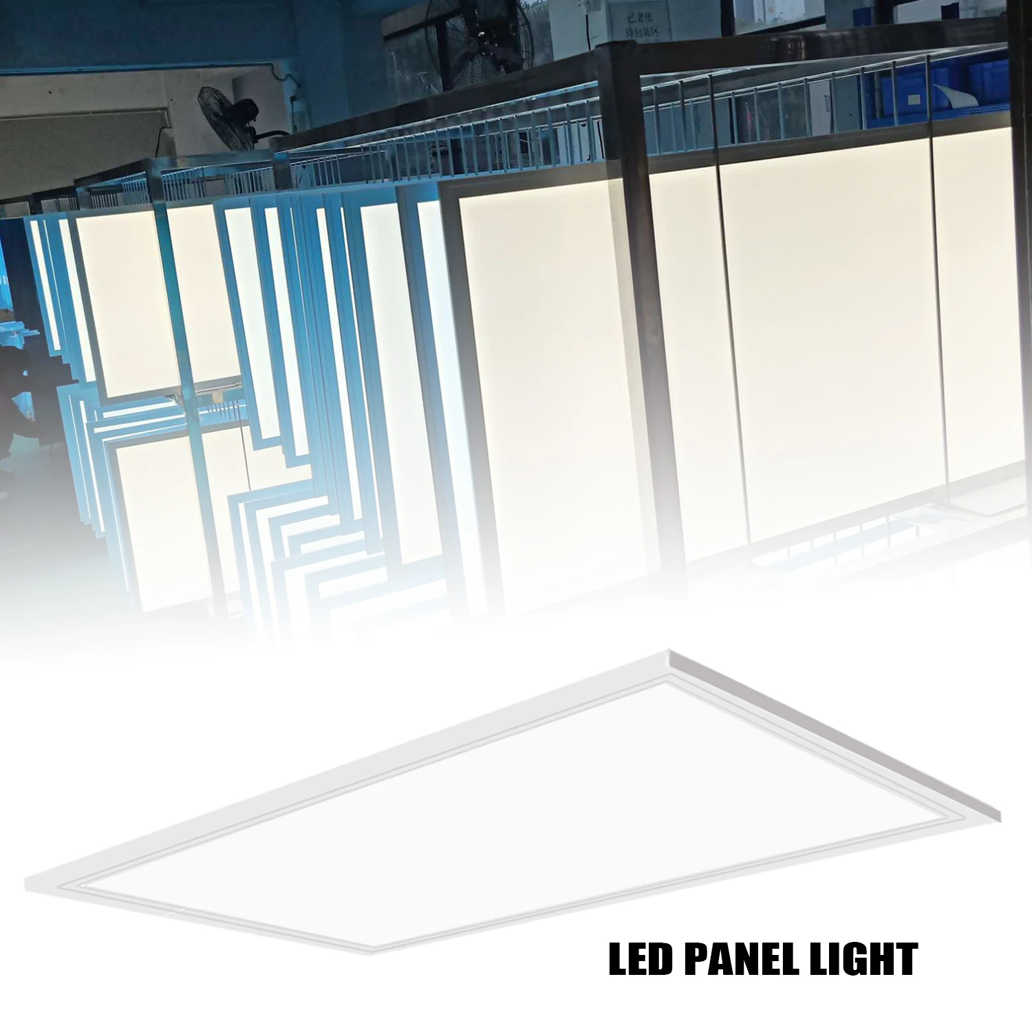 
75W 2x4FT 5000K White 7800 Lemen 0-10 Dimming Ceiling Light Covers LED Ceiling Panel 