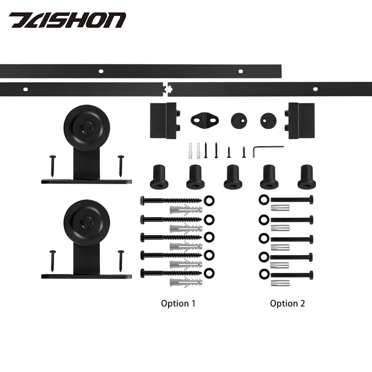 5FT Wood Home Style Corner Sliding Barn Hanging Rail Wooden Sliding Door Hardware Accessories