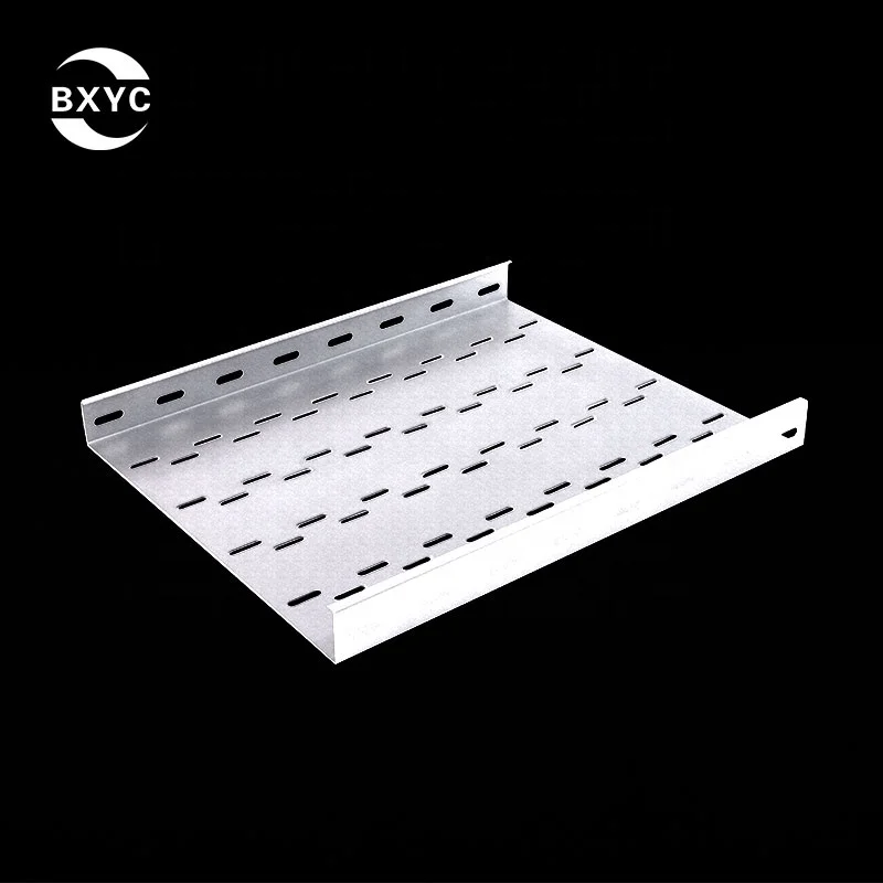 Special horizontal slotted Perforated Cable Tray with holes at bottom